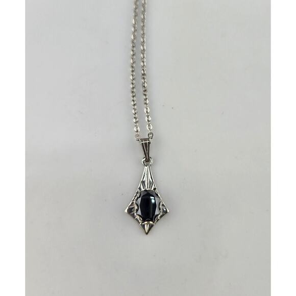 Embedded Stone with Serling Silver Necklace - Picture 3 of 7